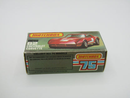 Matchbox Superfast 62D Chevrolet Corvette Silver Base
