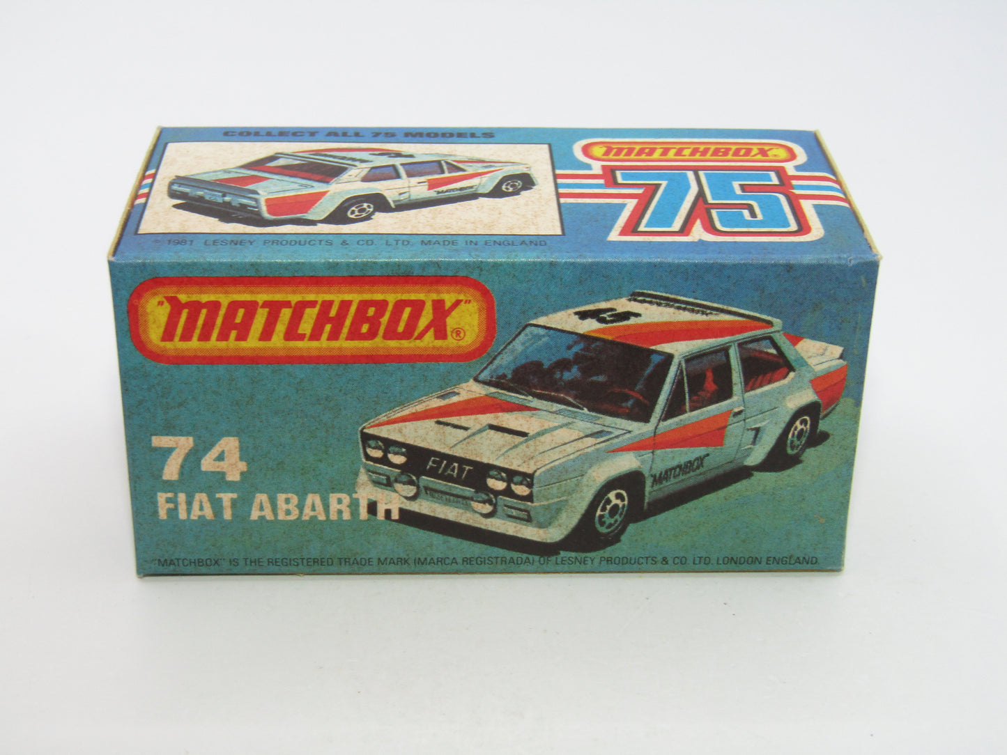 Matchbox Superfast 74D Fiat Abarth GREY BASE EX-SHOP STOCK