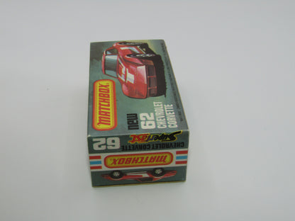 Matchbox Superfast 62D Chevrolet Corvette OPAQUE Windows Silver Base