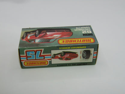 Matchbox Superfast 62D Chevrolet Corvette OPAQUE Windows Silver Base