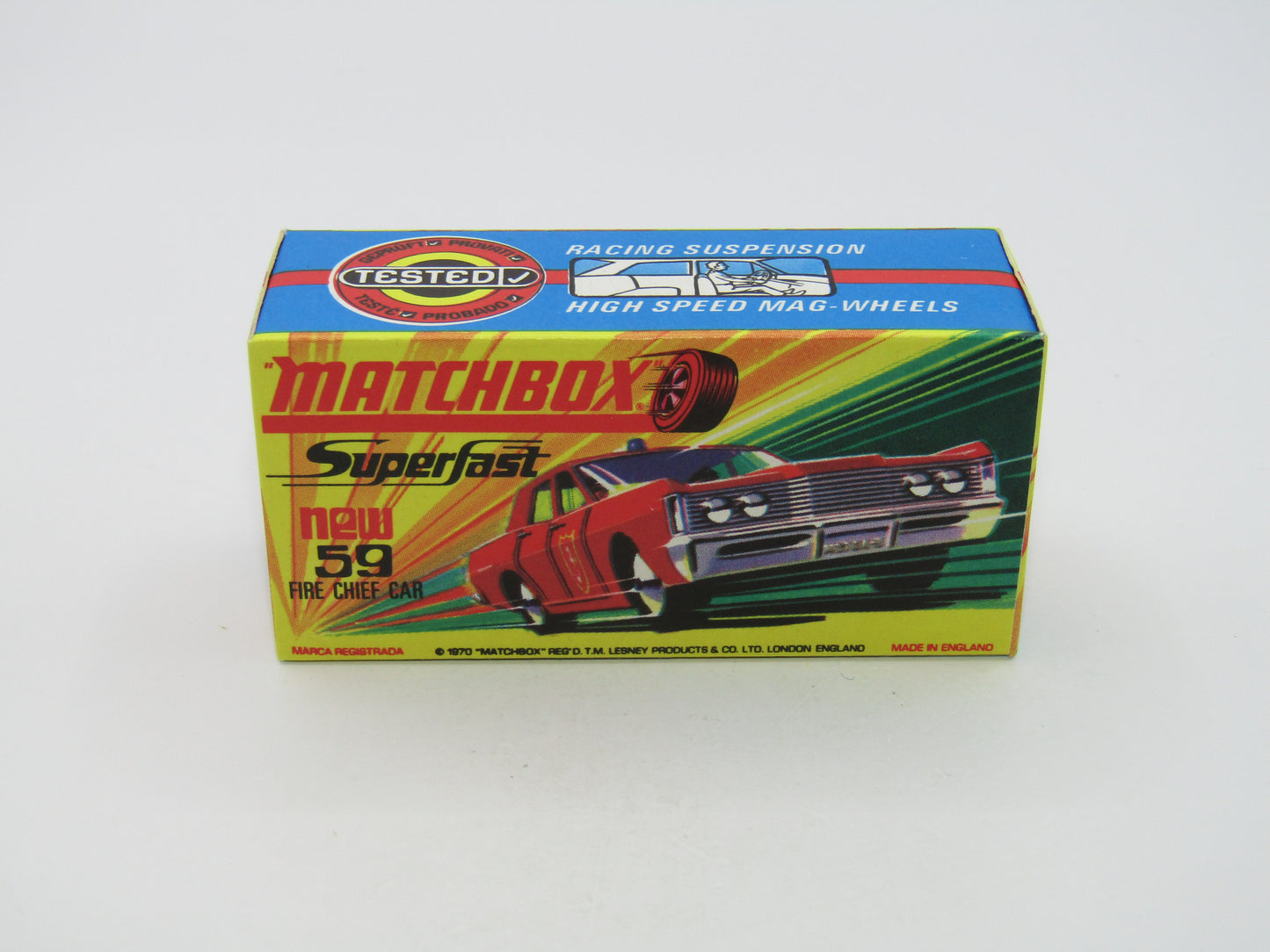 Matchbox Superfast 59B Mercury Police Car Extremely Rare PURPLE Windows