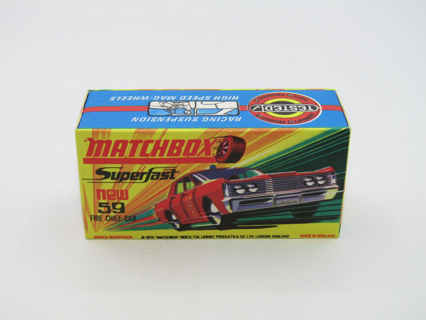 Matchbox Superfast 59B Mercury Police Car Extremely Rare PURPLE Windows