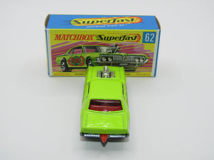 Matchbox Superfast 62B Mercury Cougar Rat Rot Dragster 5 SPOKE Wheels