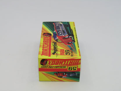 Matchbox Superfast 59B Mercury Police Car Extremely Rare PURPLE Windows