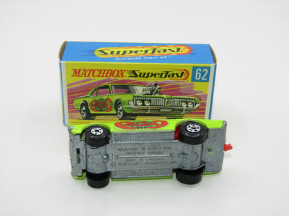 Matchbox Superfast 62B Mercury Cougar Rat Rot Dragster 5 SPOKE Wheels