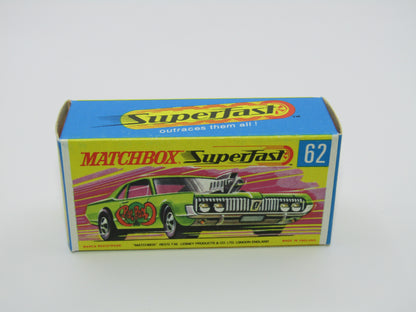 Matchbox Superfast 62B Mercury Cougar Rat Rot Dragster 5 SPOKE Wheels