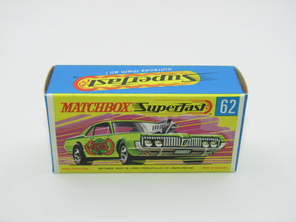 Matchbox Superfast 62B Mercury Cougar Rat Rot Dragster 5 SPOKE Wheels