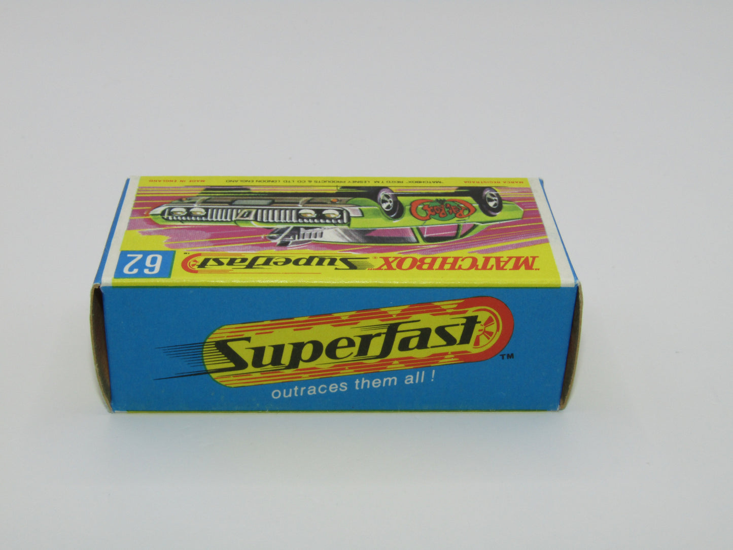 Matchbox Superfast 62B Mercury Cougar Rat Rot Dragster 5 SPOKE Wheels