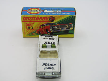 Matchbox Superfast 59B Mercury Police Car PRE-PRODUCTION CREAM Interior