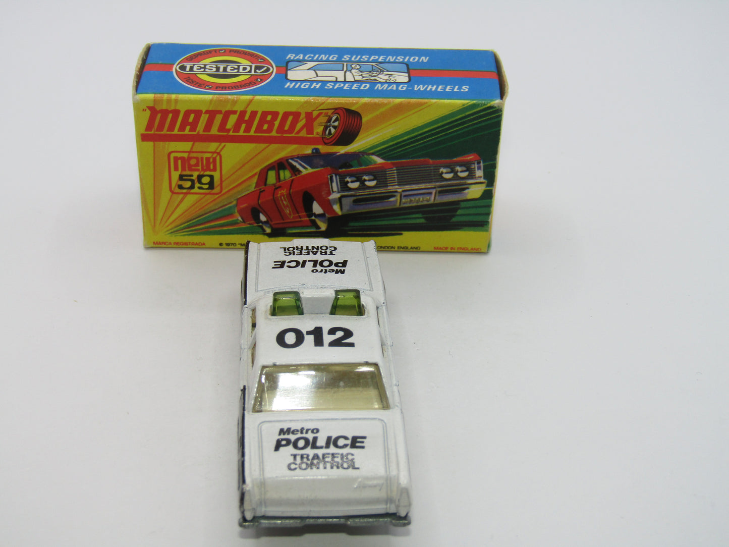 Matchbox Superfast 59B Mercury Police Car PRE-PRODUCTION CREAM Interior