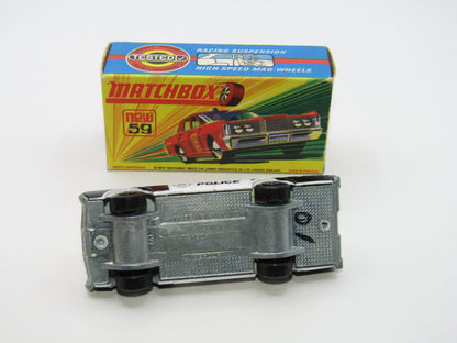 Matchbox Superfast 59B Mercury Police Car PRE-PRODUCTION CREAM Interior