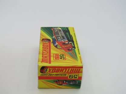 Matchbox Superfast 59B Mercury Police Car PRE-PRODUCTION CREAM Interior