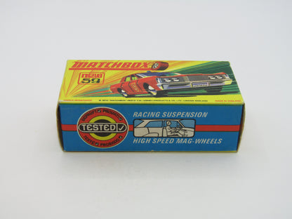 Matchbox Superfast 59B Mercury Police Car PRE-PRODUCTION CREAM Interior