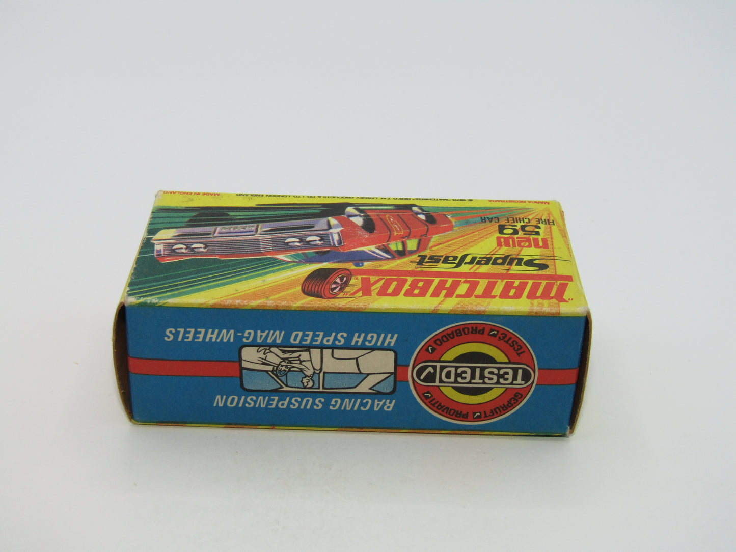 Matchbox Superfast 59B Mercury Fire Chief Pre-Production NORFOLK FIRE Dept