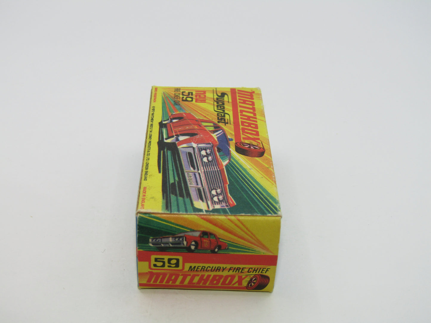 Matchbox Superfast 59B Mercury Fire Chief Pre-Production NORFOLK FIRE Dept