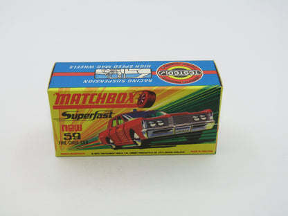 Matchbox Superfast 59B Mercury Fire Chief PURPLE Windows GREEN Lights