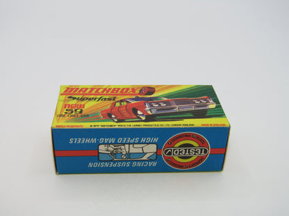 Matchbox Superfast 59B Mercury Fire Chief PURPLE Windows GREEN Lights