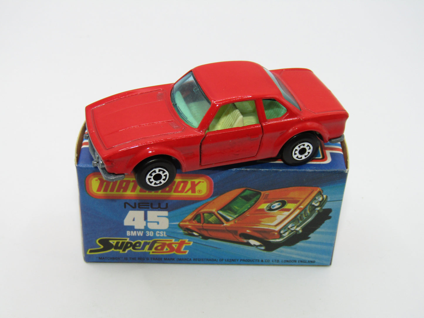 Matchbox Superfast 45B BMW 3.0CSL PRE-PRODUCTION LIGHT RED - VERY RARE
