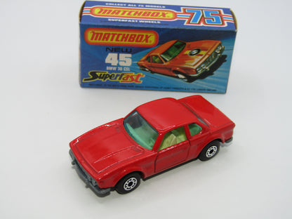 Matchbox Superfast 45B BMW 3.0CSL PRE-PRODUCTION LIGHT RED - VERY RARE