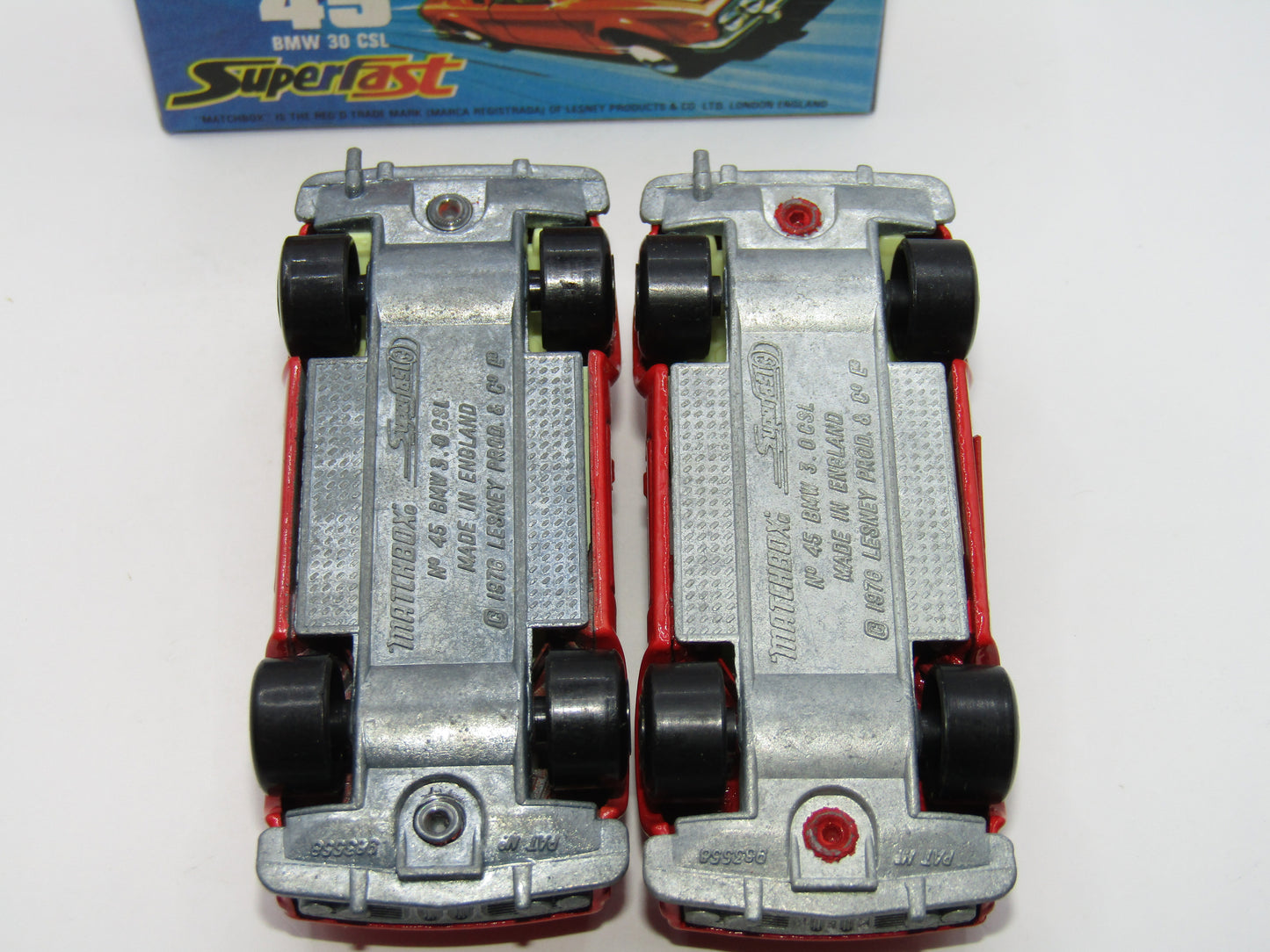 Matchbox Superfast 45B BMW 3.0CSL PRE-PRODUCTION LIGHT RED - VERY RARE