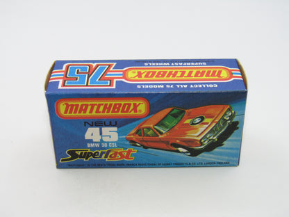 Matchbox Superfast 45B BMW 3.0CSL PRE-PRODUCTION LIGHT RED - VERY RARE