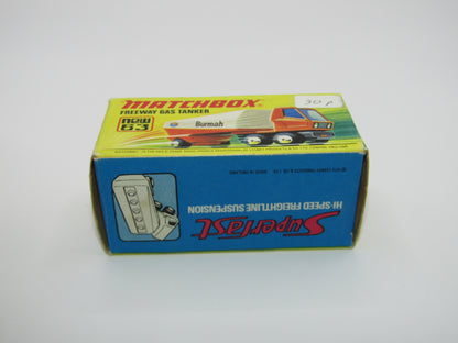 Matchbox Superfast 63B Freeway Gas Tanker BP Super