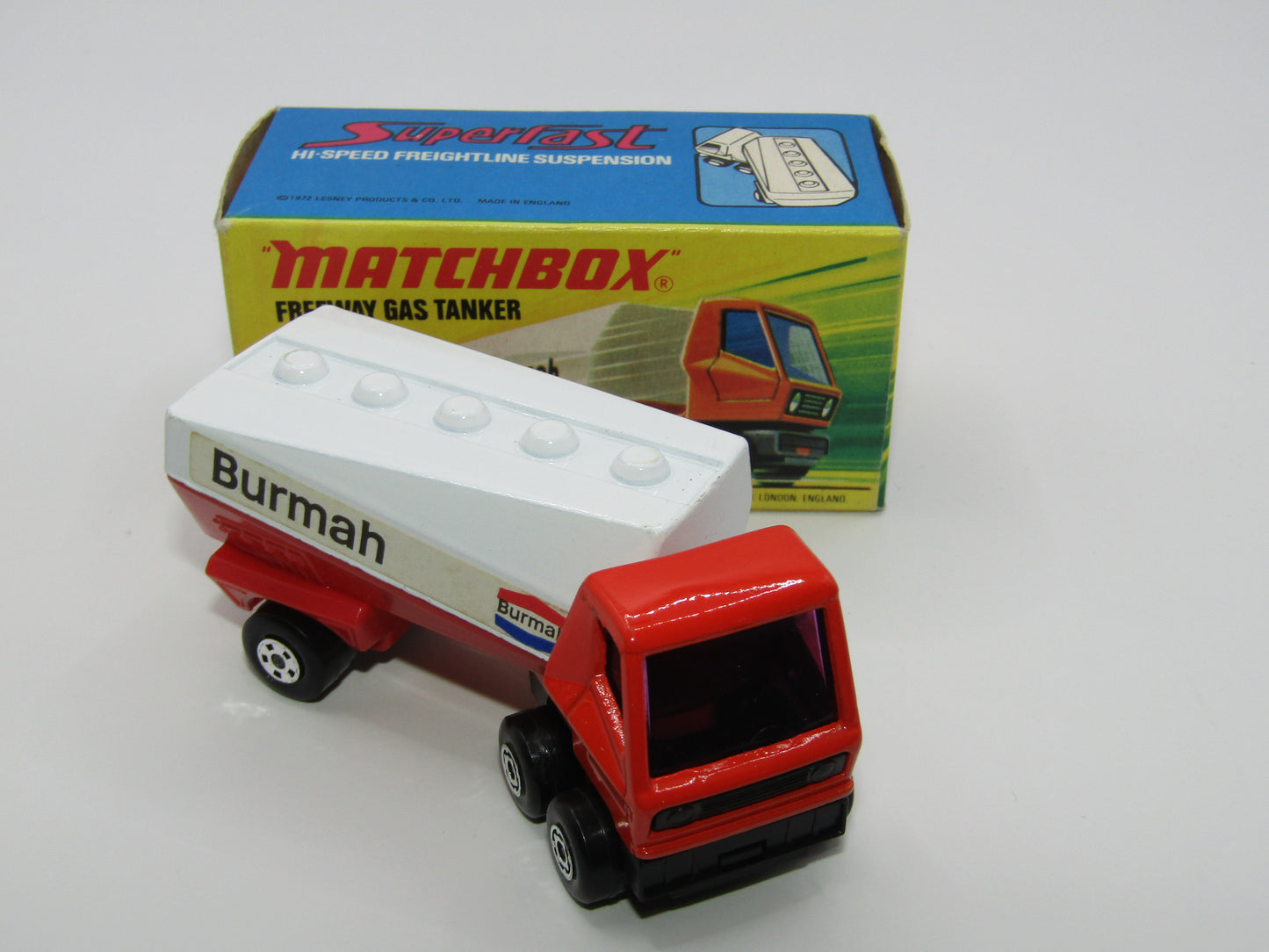 Matchbox Superfast 63B Freeway Gas Tanker Burmah Label to the Left