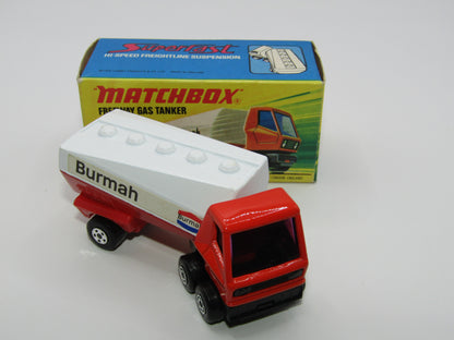 Matchbox Superfast 63B Freeway Gas Tanker Burmah Label to the Left