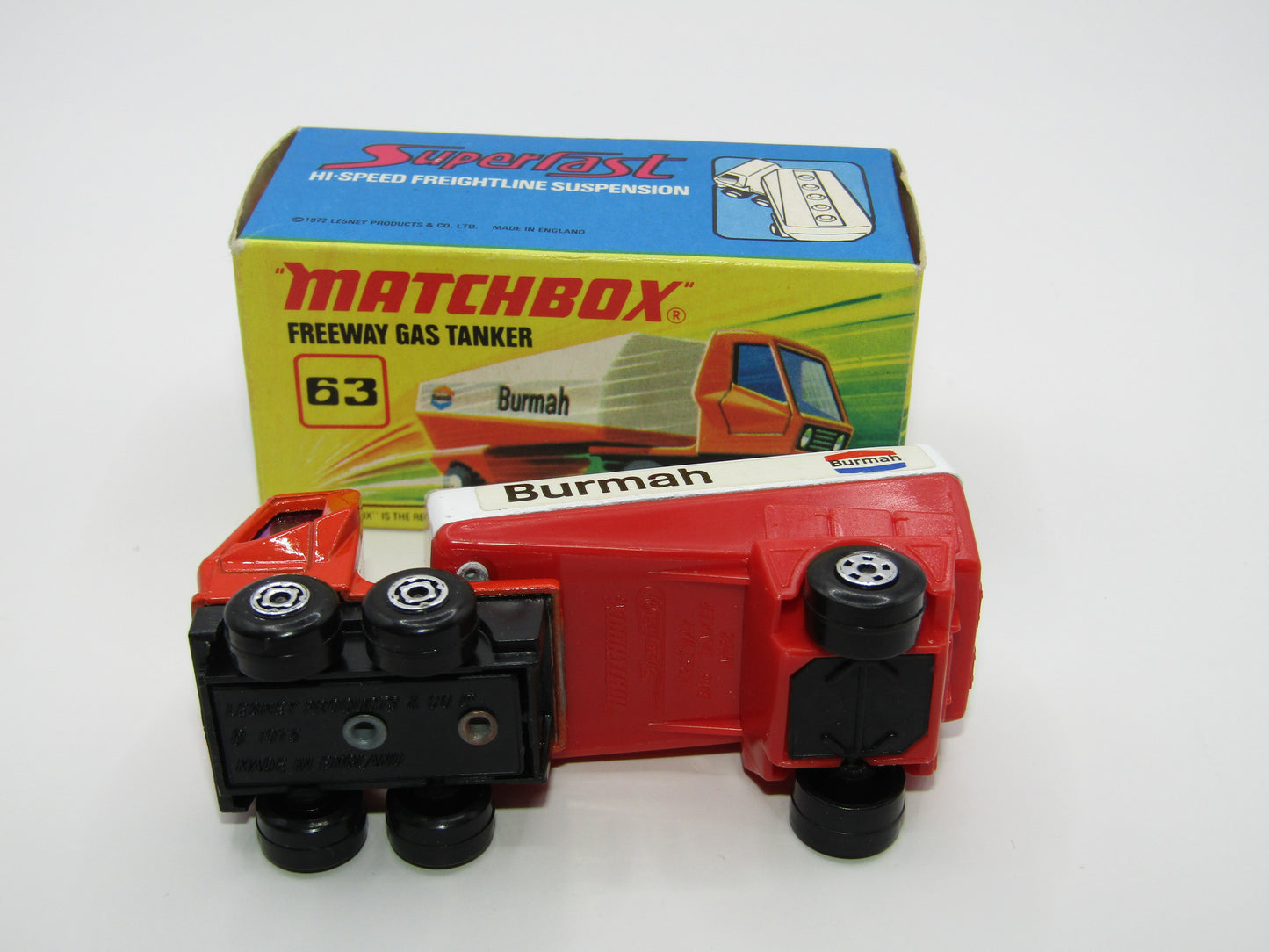 Matchbox Superfast 63B Freeway Gas Tanker Burmah Label to the Left