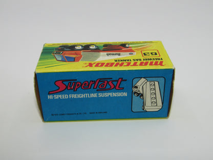 Matchbox Superfast 63B Freeway Gas Tanker Burmah Label to the Left