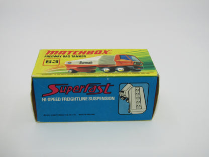 Matchbox Superfast 63B Freeway Gas Tanker Burmah Label to the Left