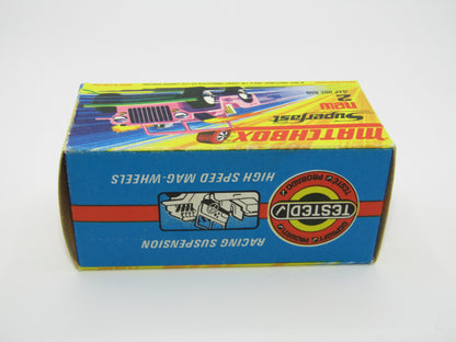 Matchbox Superfast 2B Jeep Hot Rod Red, GREEN Base 4 Spoke Wheels