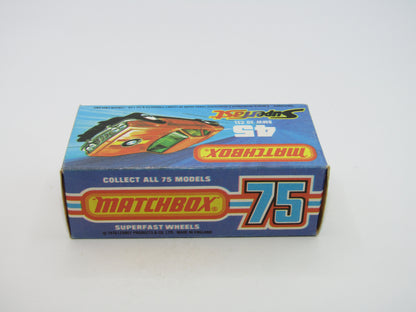 Matchbox Superfast 45B BMW 3.0 CSL White Yellow Roof Light Polizei RARE