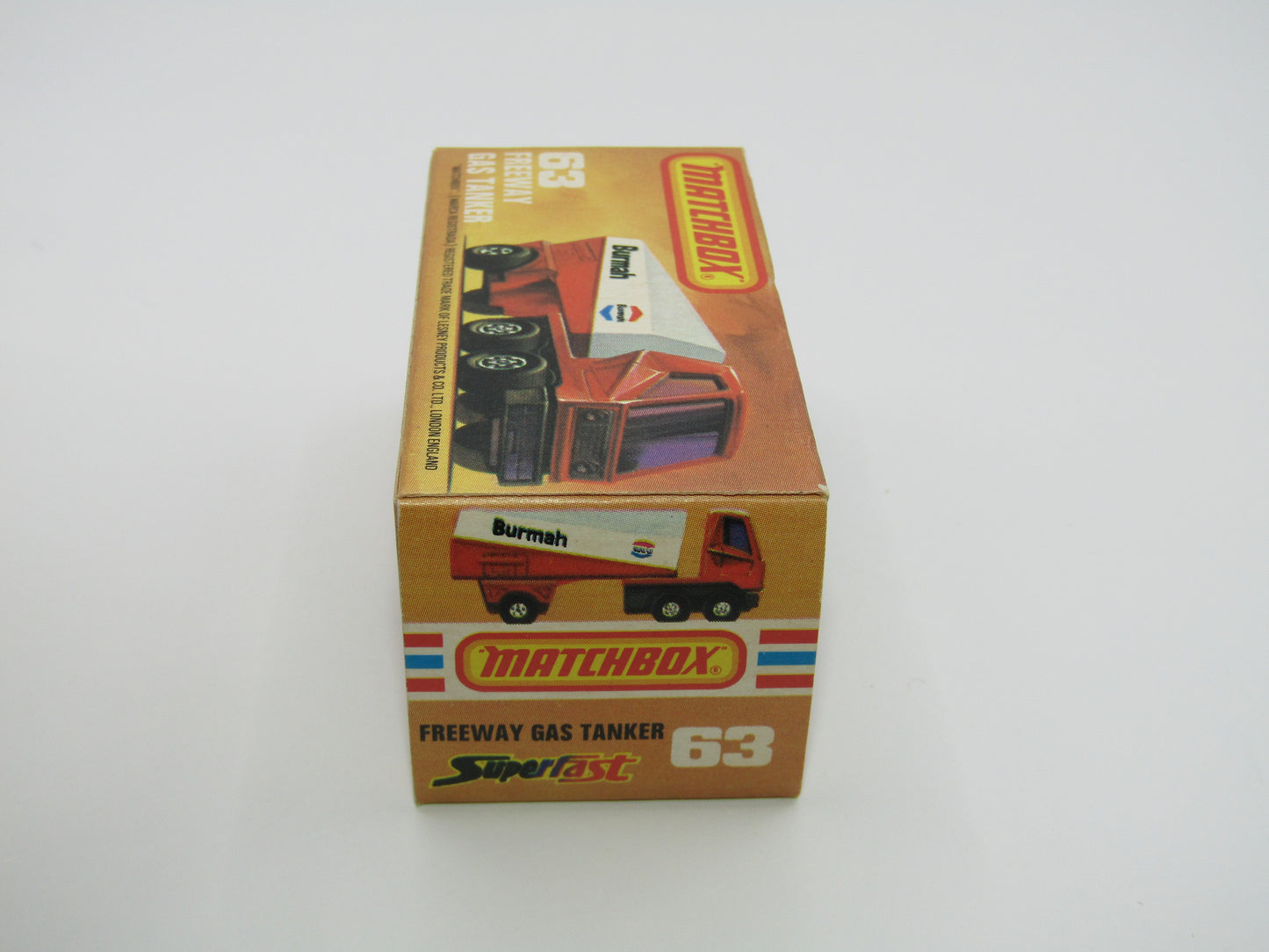 Matchbox Superfast 63B Freeway Gas Tanker Blue ARAL