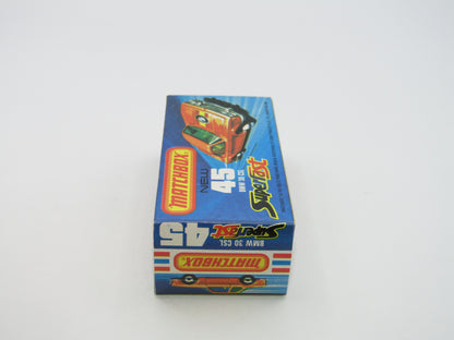 Matchbox Superfast 45B BMW 3.0 CSL Factory Error - Extra Roof Label