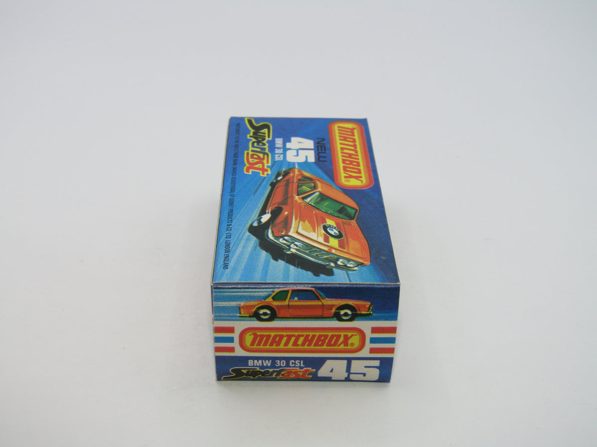 Matchbox Superfast 45B BMW 3.0 CSL Factory Error - Extra Roof Label