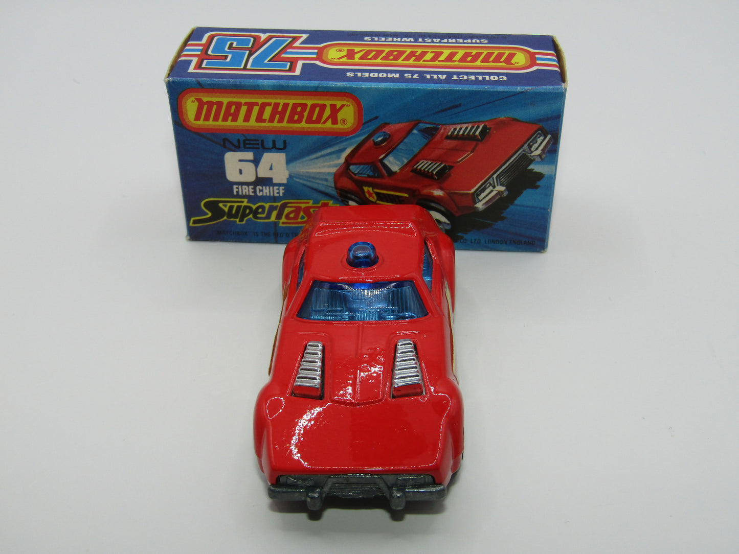 Matchbox Superfast 64C Fire Chief Car 5 ARCH Wheels