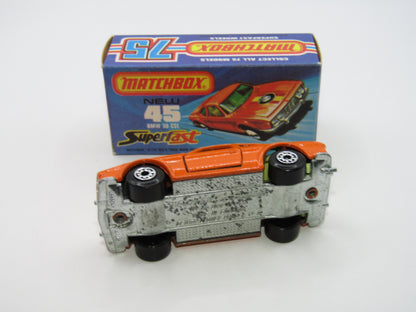 Matchbox Superfast 45B BMW 3.0 CSL NO LABEL BLUE-GREEN Windows RARE