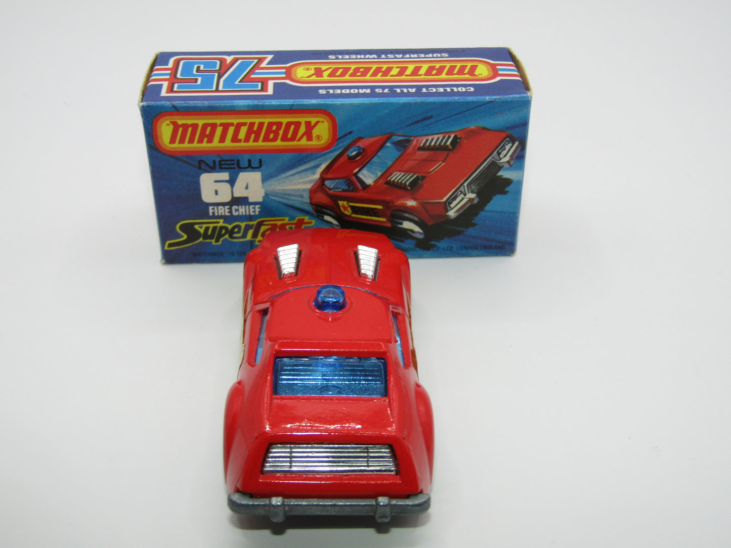 Matchbox Superfast 64C Fire Chief Car 5 ARCH Wheels