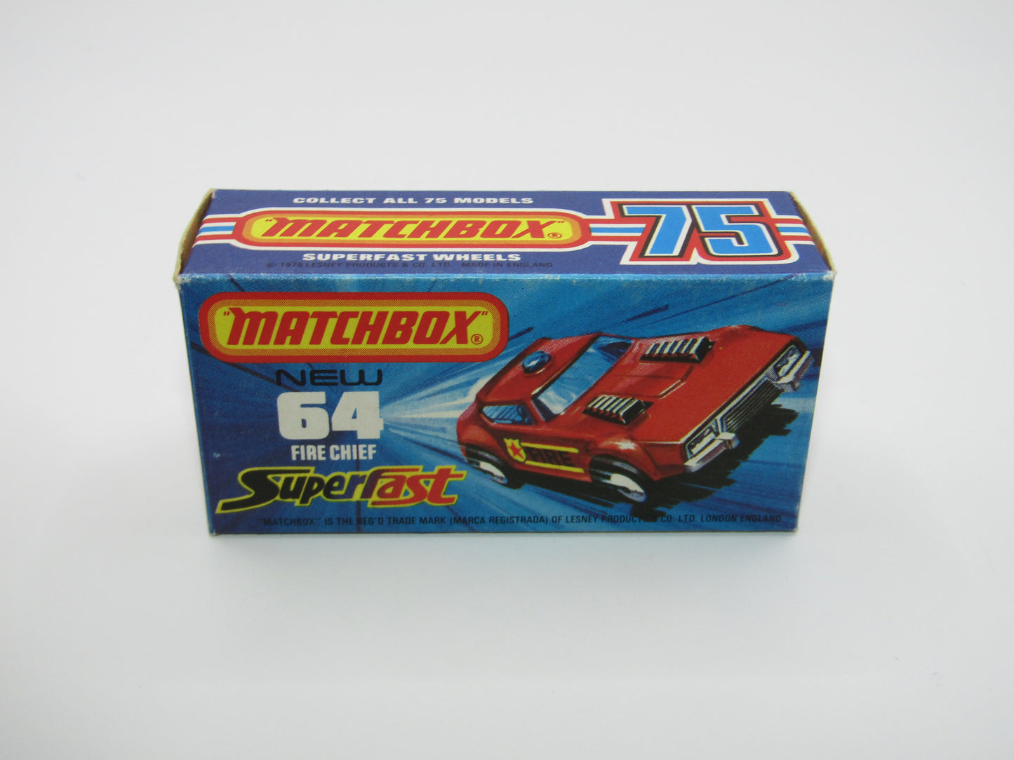Matchbox Superfast 64C Fire Chief Car 5 ARCH Wheels