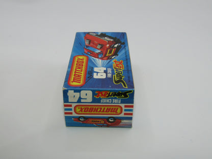 Matchbox Superfast 64C Fire Chief Car 5 ARCH Wheels