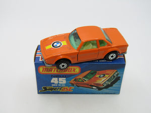 Matchbox Superfast 45B BMW 3.0 CSL BLUE Windows PALE Yellow Interior RARE