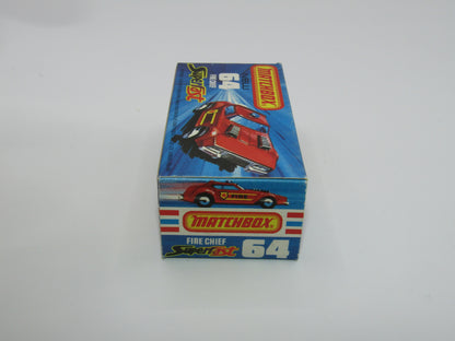 Matchbox Superfast 64C Fire Chief Car 5 ARCH Wheels