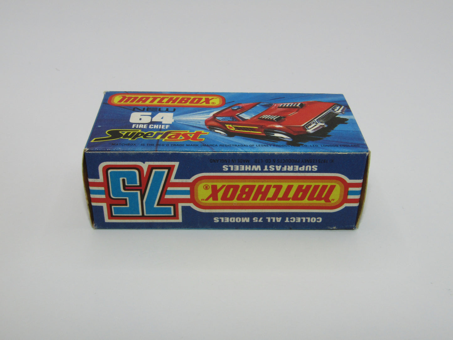 Matchbox Superfast 64C Fire Chief Car 5 ARCH Wheels