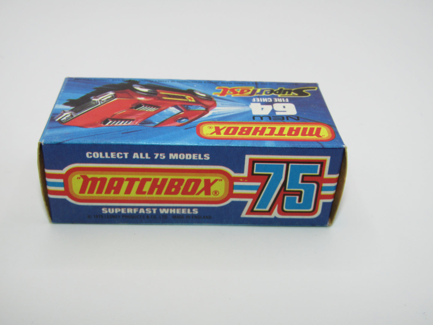 Matchbox Superfast 64C Fire Chief Car SHIELD to LEFT (front)