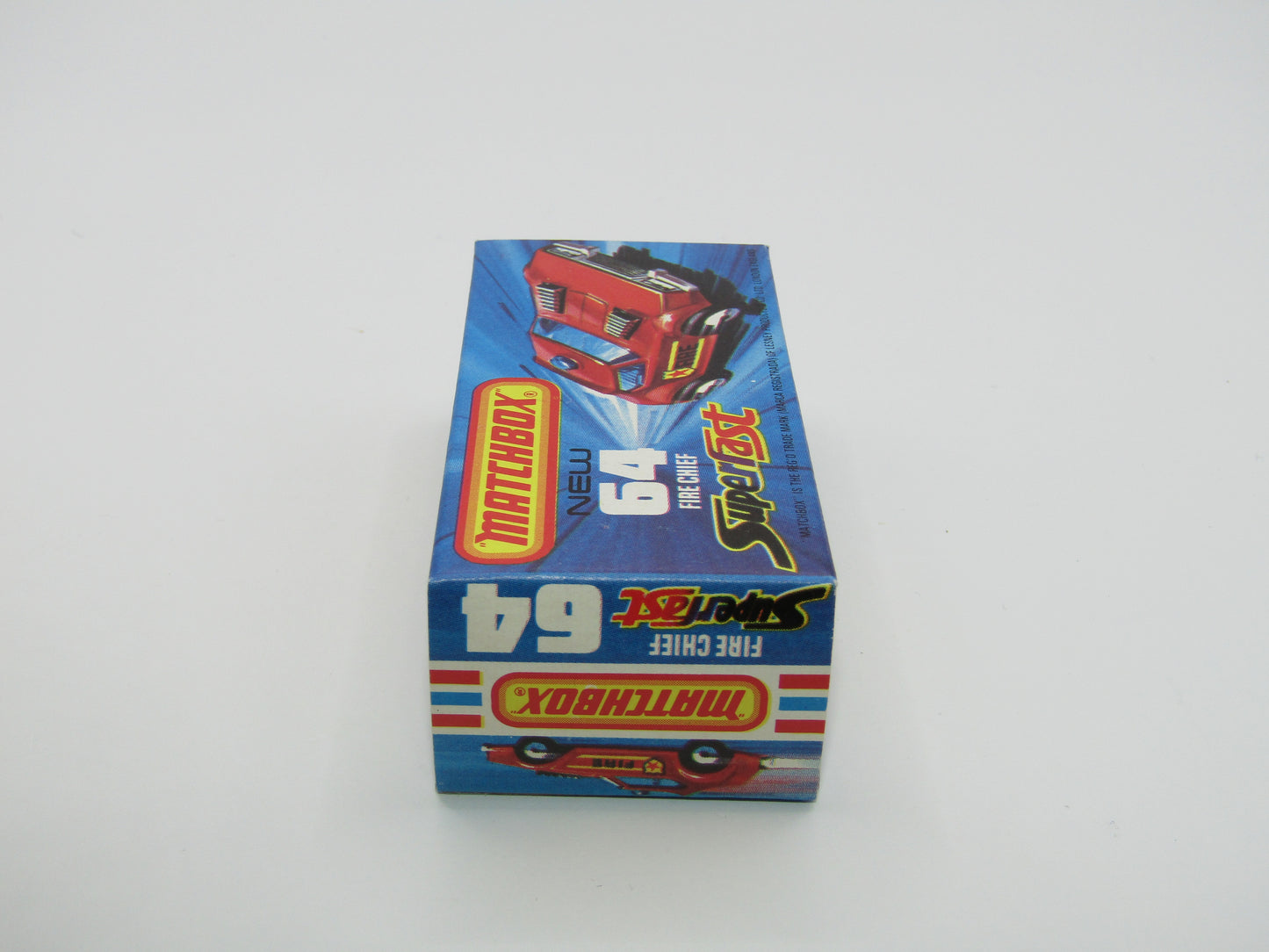 Matchbox Superfast 64C Fire Chief Car NO OUTLINE on Shield