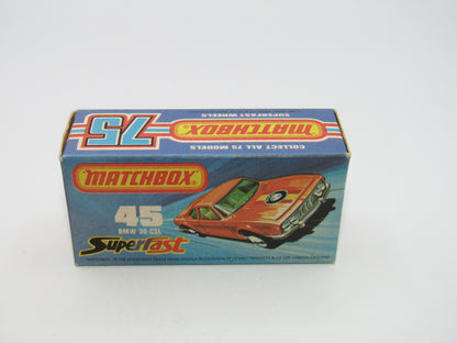 Matchbox Superfast 45B BMW 3.0 CSL BLUE-GREEN Windows IVORY Int V RARE