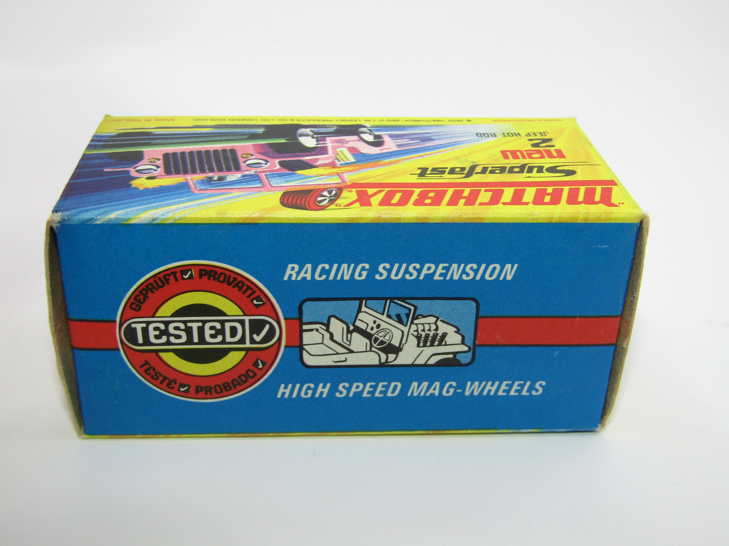 Matchbox Superfast 2B Jeep Hot Rod, Hot Pink, DARK YELLOW Interior