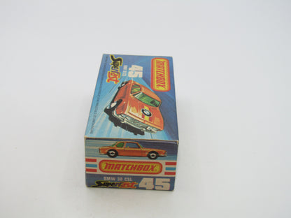 Matchbox Superfast 45B BMW 3.0 CSL BLUE-GREEN Windows IVORY Int V RARE