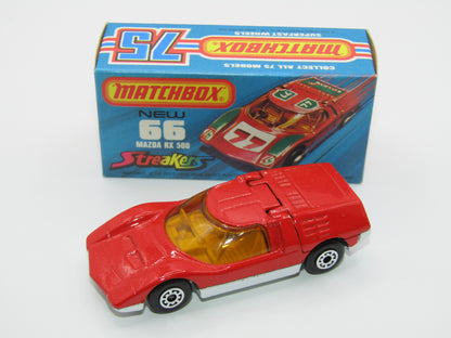 Matchbox Superfast 66B Mazda RX500 Streakers GREY Interior NO TAMPO Print